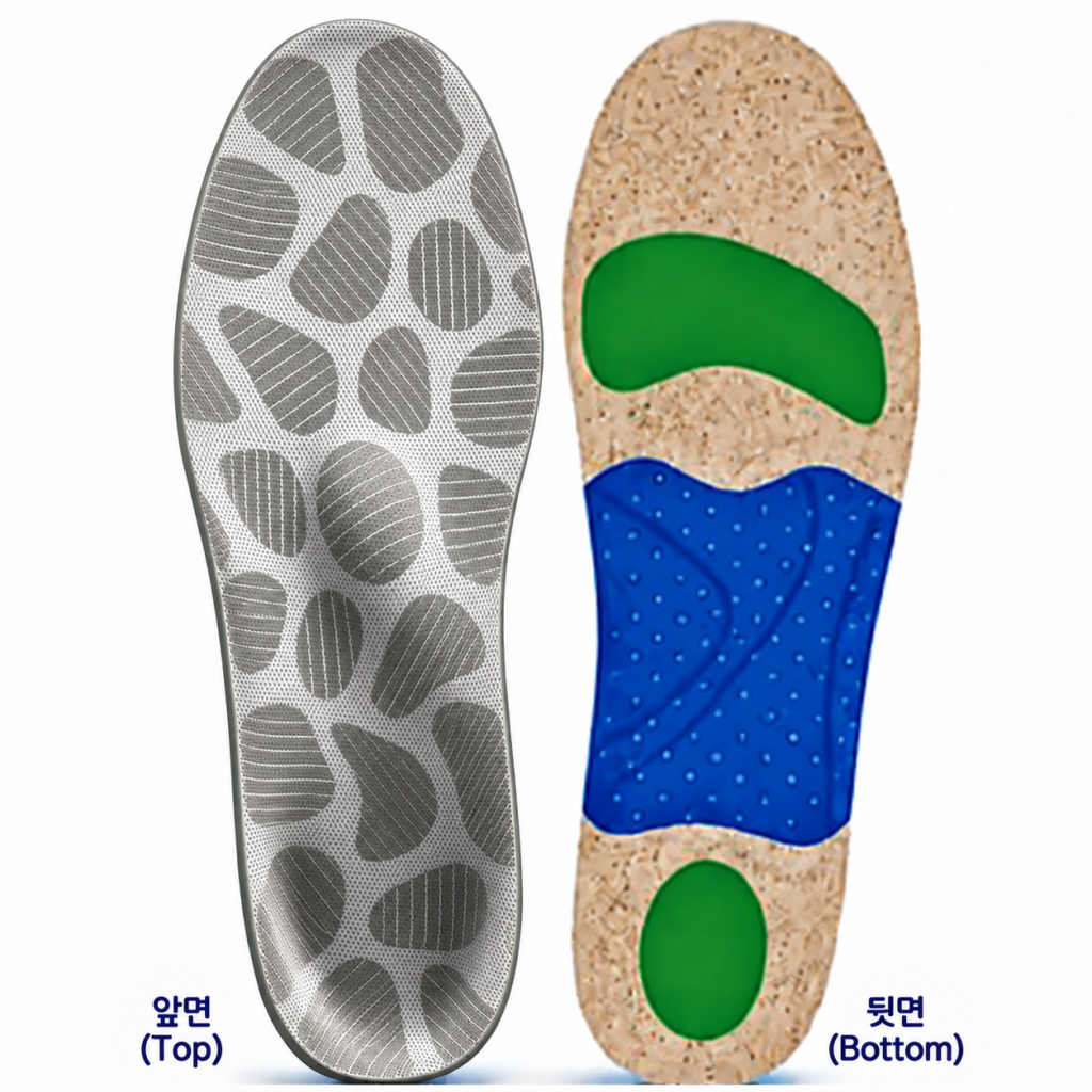 SHINURBON insole, top and bottom